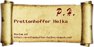 Prettenhoffer Helka névjegykártya
